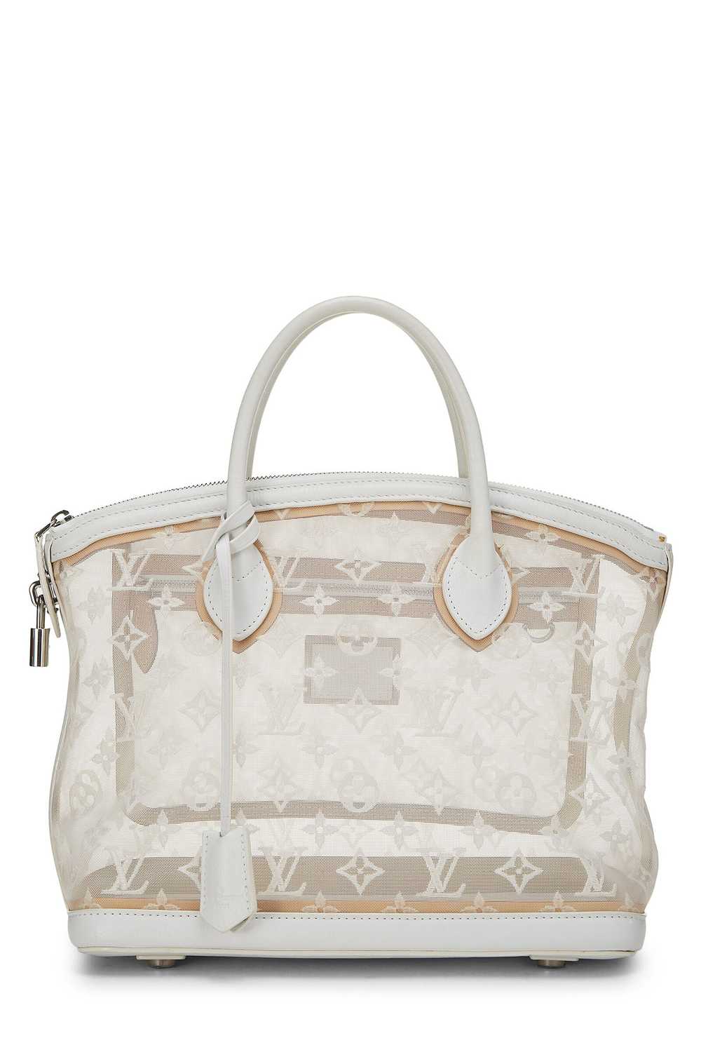 White Monogram Mesh Transparence Lockit - image 1