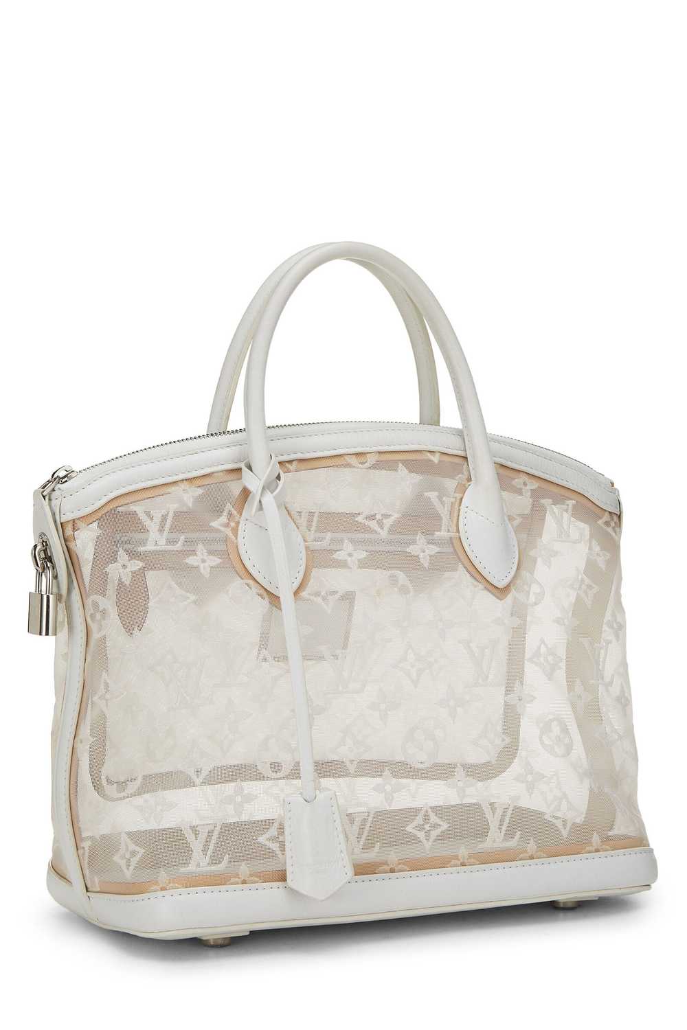 White Monogram Mesh Transparence Lockit - image 2