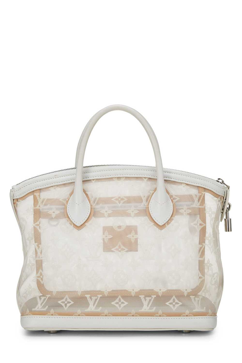 White Monogram Mesh Transparence Lockit - image 4