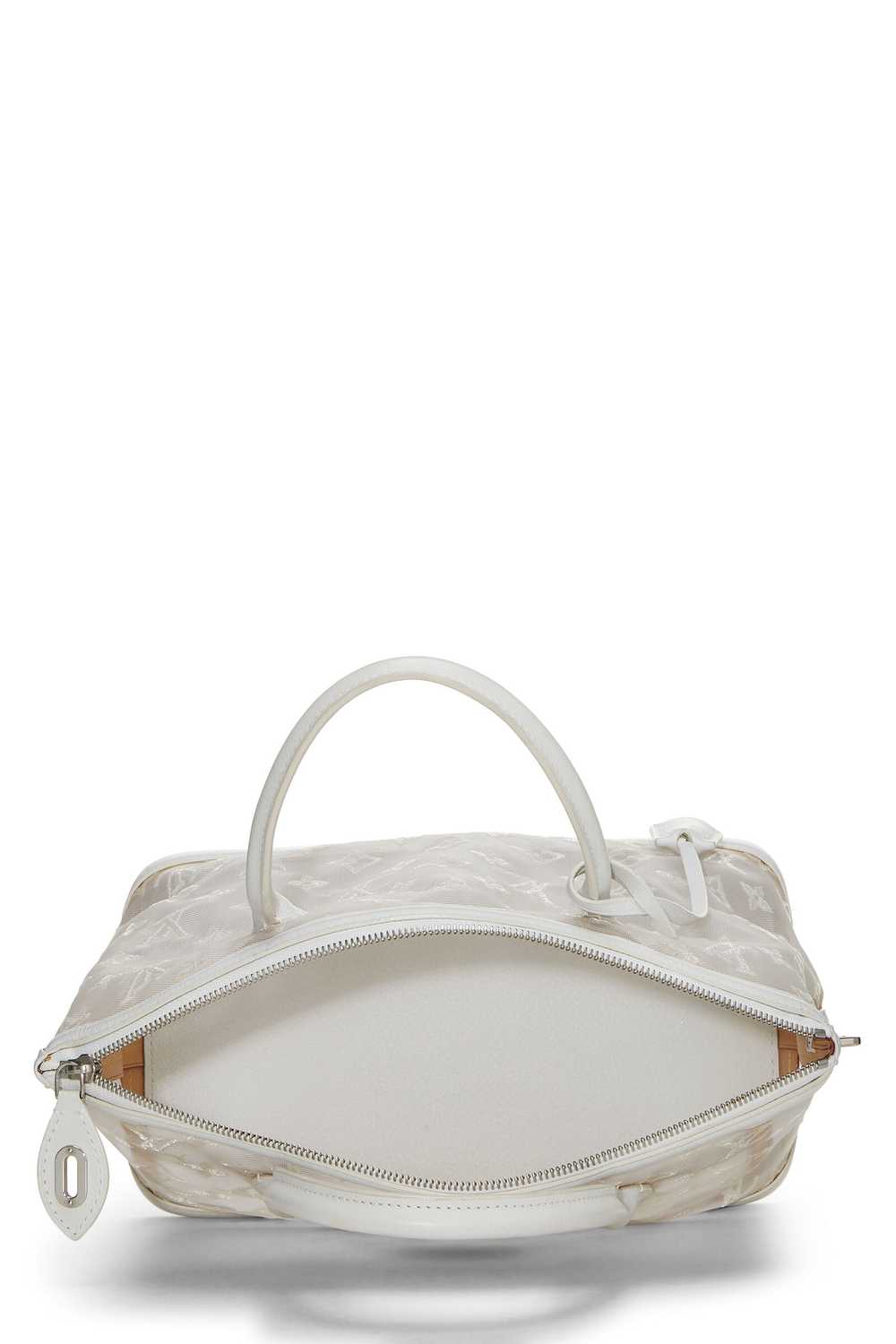 White Monogram Mesh Transparence Lockit - image 6