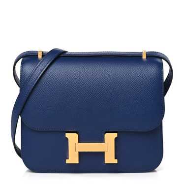 HERMES Epsom Constance 18 Bleu Saphir - image 1