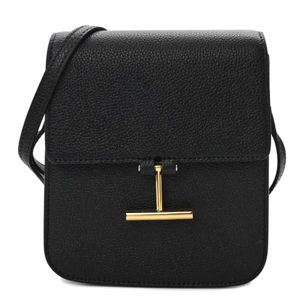 TOM FORD Grained Calfskin Mini T Clasp Tara Cross… - image 1