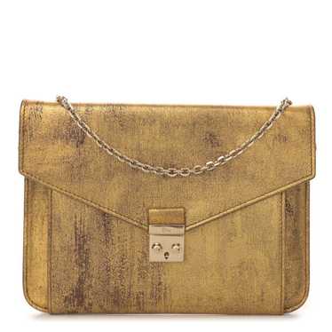 CHRISTIAN DIOR Metallic Calfskin Chain Crossbody … - image 1