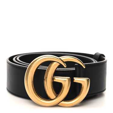 GUCCI Calfskin Double G 40mm Belt 85 34 Black - image 1