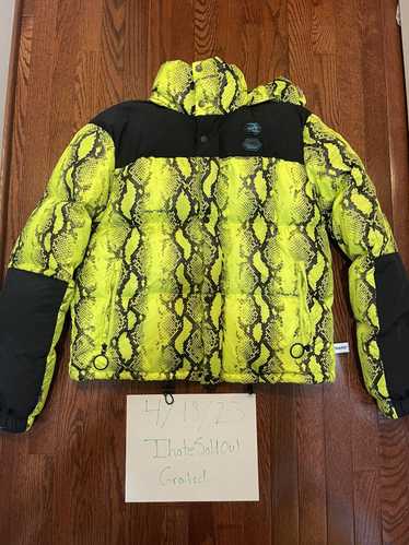 Off-White Off-White Neon Yellow Snakeskin Puffer J