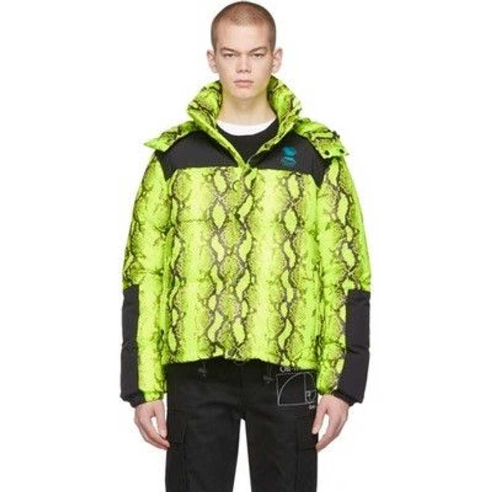 Off-White Off-White Neon Yellow Snakeskin Puffer … - image 7