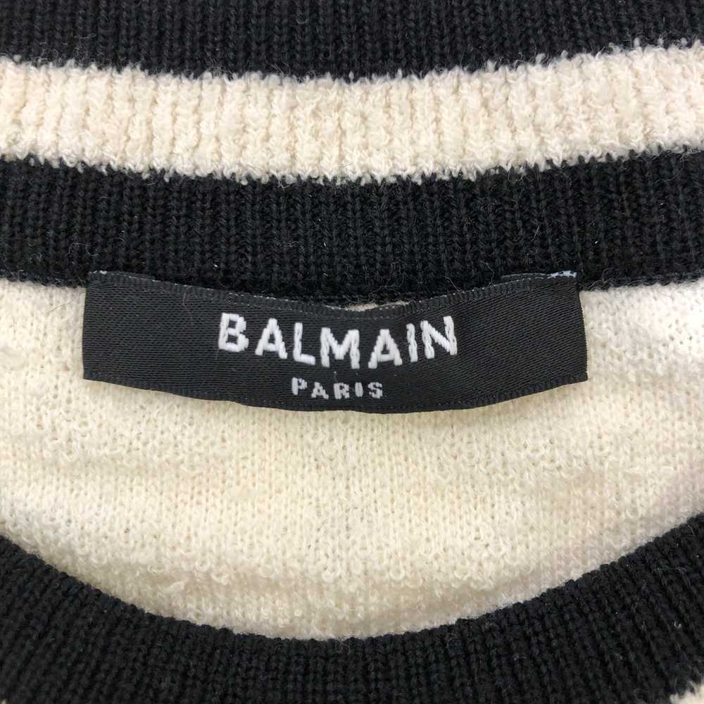 BALMAIN/T-Shirt/L/CRM/terry logo t shirt - image 3