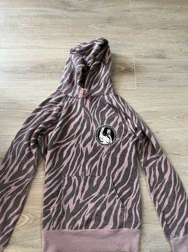 Hysteric Glamour Shimmer 2024 Pink Zebra Pullover Hoodie