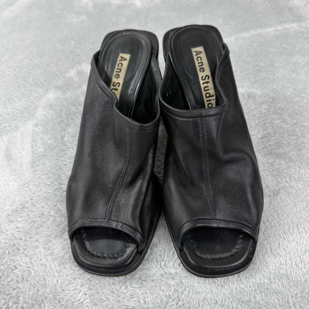 Acne Studios Acne Studios Black Leather Mules Wom… - image 4