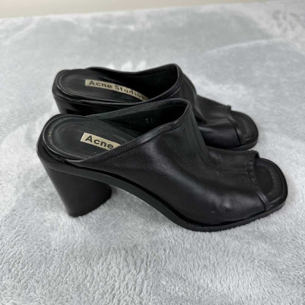 Acne Studios Acne Studios Black Leather Mules Wom… - image 7