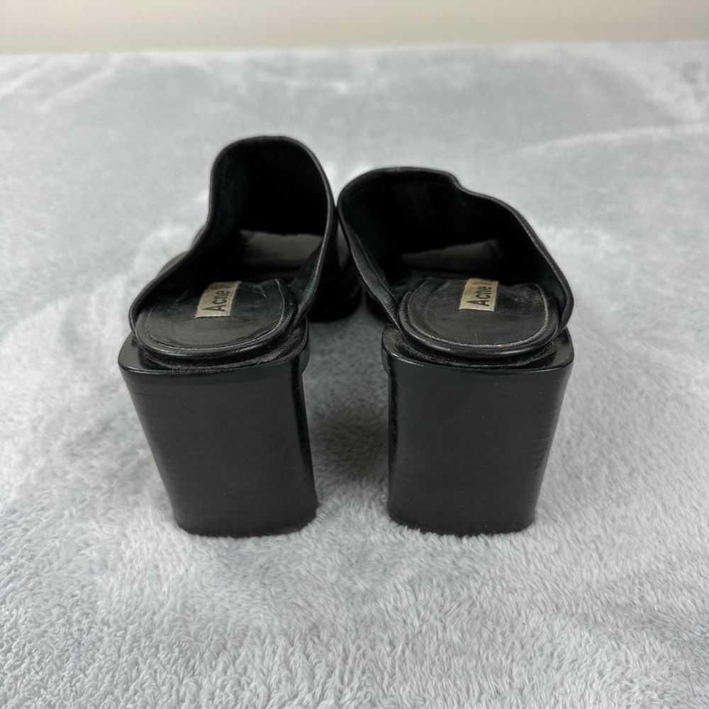 Acne Studios Acne Studios Black Leather Mules Wom… - image 8