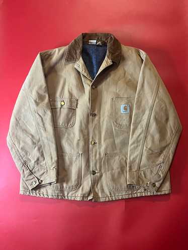 80’s Tan Carhartt Blanket Lined Chore Jacket