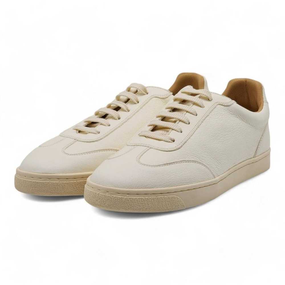 Brunello Cucinelli Leather low trainers - image 2