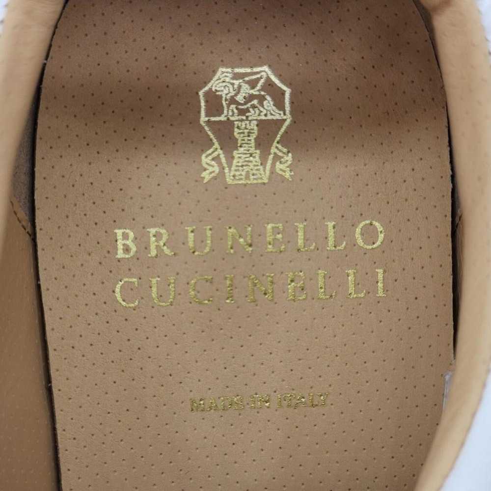 Brunello Cucinelli Leather low trainers - image 8