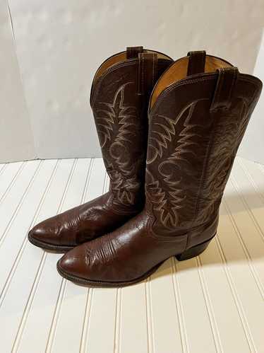 Nocona Men’s Nocona Brown Leather Cowboy Boot Size