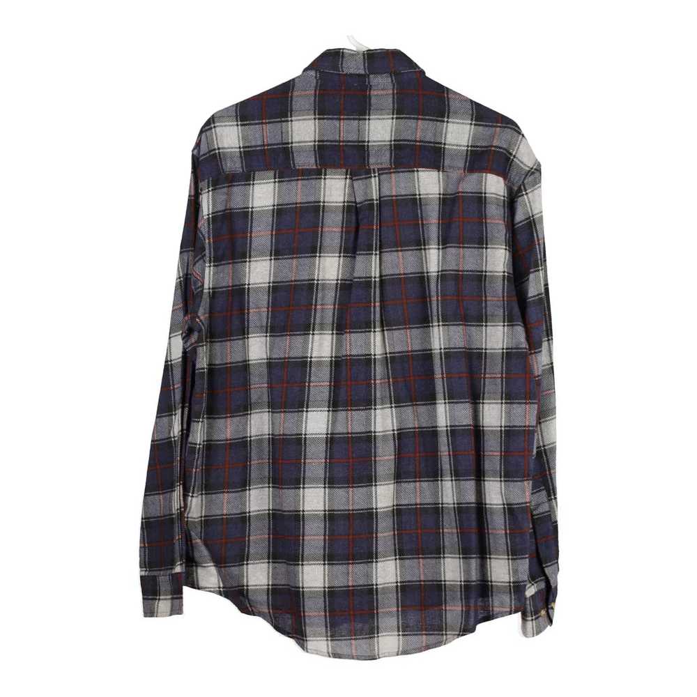 The Big Apple Checked Flannel Shirt - Large Blue … - image 2