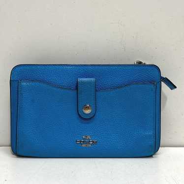 Coach Baby Blue Leather Mini Shoulder Bag - image 1