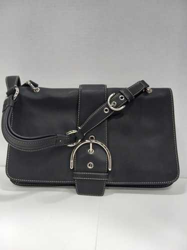 Women's Black Authentic Coach Soho Leather Purse