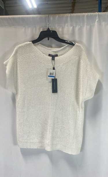 NWT Cable & Gauge Womens White Short Sleeve Crew … - image 1