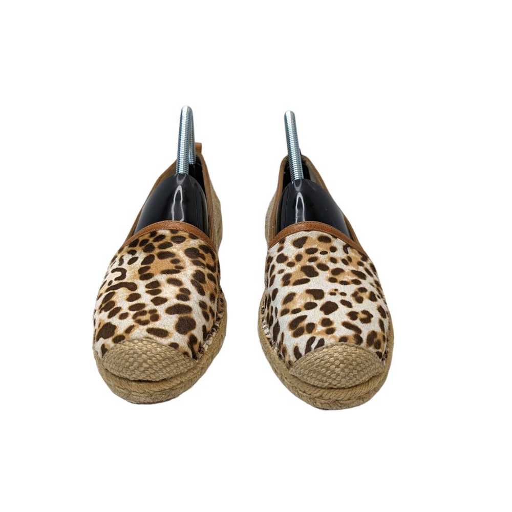 Stuart Weitzman Cheetah print leather espadrilles… - image 3