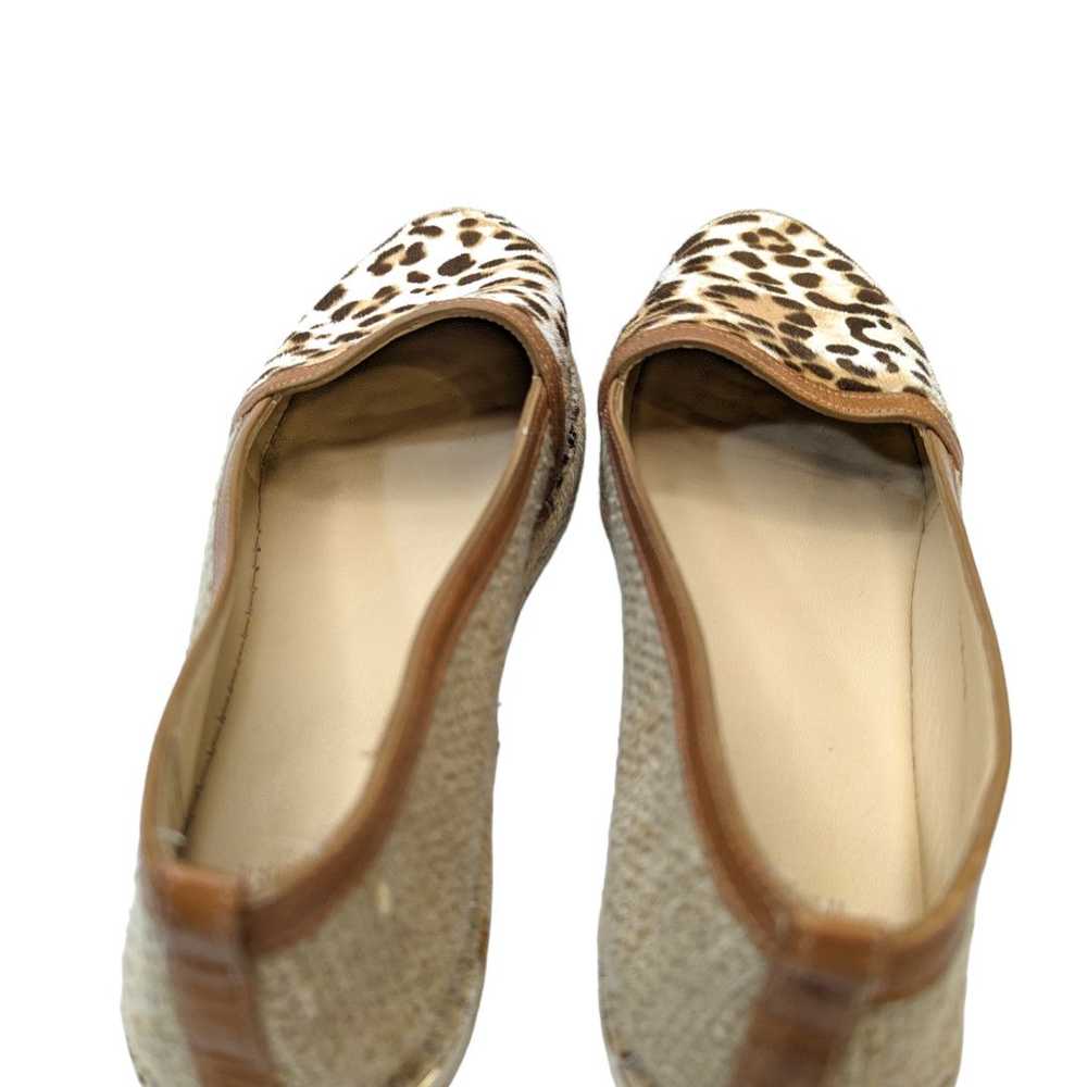 Stuart Weitzman Cheetah print leather espadrilles… - image 7