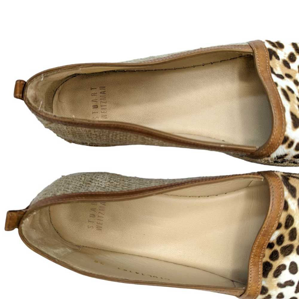 Stuart Weitzman Cheetah print leather espadrilles… - image 9