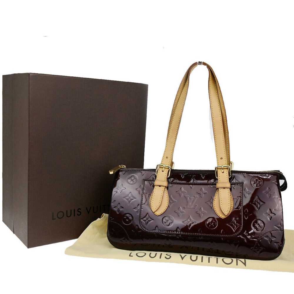 Louis Vuitton Rosewood Burgundy Patent Leather Sh… - image 1