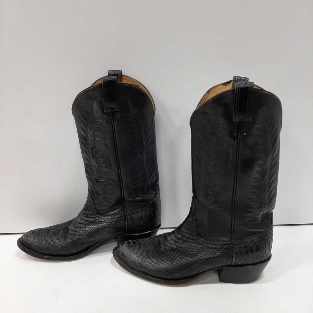 Tony Lama Size 10D Black Boots - image 2