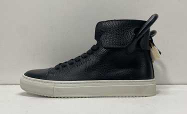 Buscemi Black Leather Lace Up Hi Sneakers Shoes W… - image 1