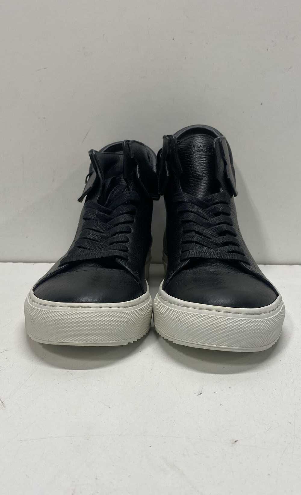 Buscemi Black Leather Lace Up Hi Sneakers Shoes W… - image 2