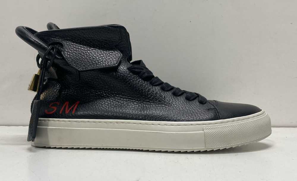 Buscemi Black Leather Lace Up Hi Sneakers Shoes W… - image 3