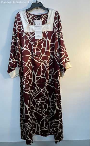 Ashro Red/Gold Kaftan Casual Dress - Size XL-XXXL