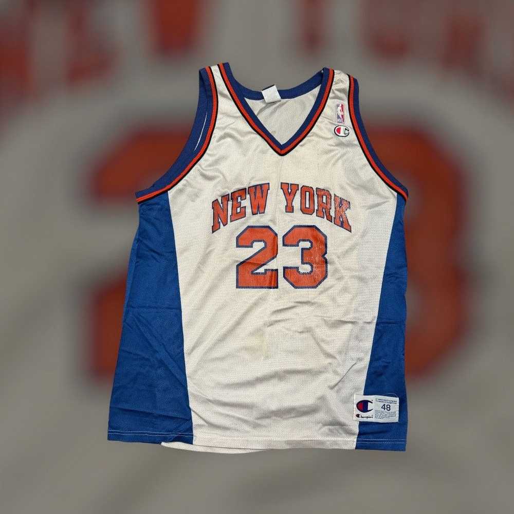 Champion Vintage 90s New York Knicks Marcus Camby… - image 1