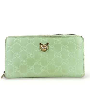 Gucci Gucci GUCCI Zip Around Wallet Sima Leather … - image 1