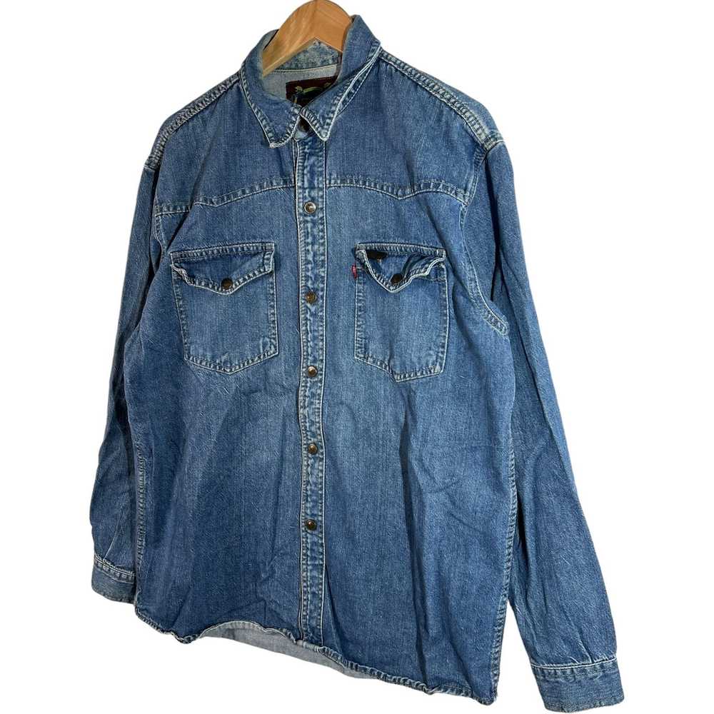 Levi's Levis Denim Long Sleeve Button Down - image 3