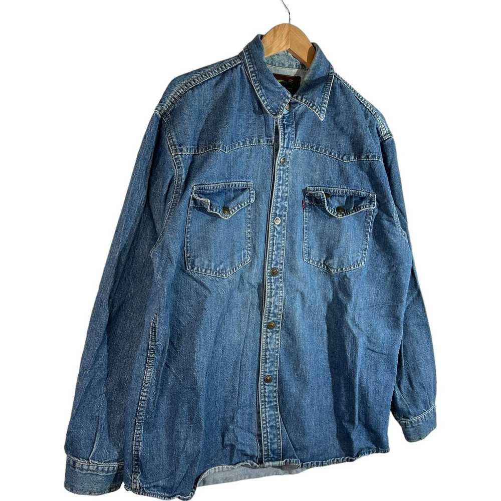 Levi's Levis Denim Long Sleeve Button Down - image 4