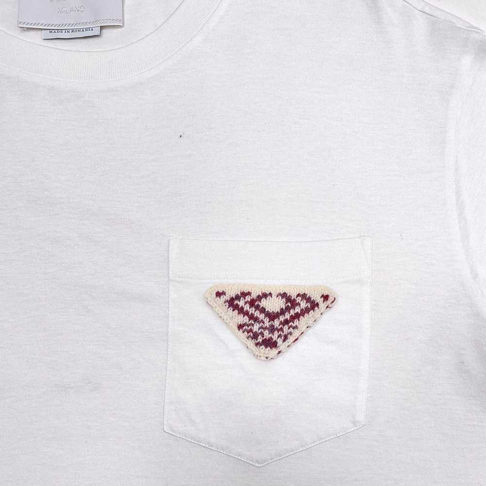 Prada Cotton Pocket Short Sleeve Tee Shirt White - image 3