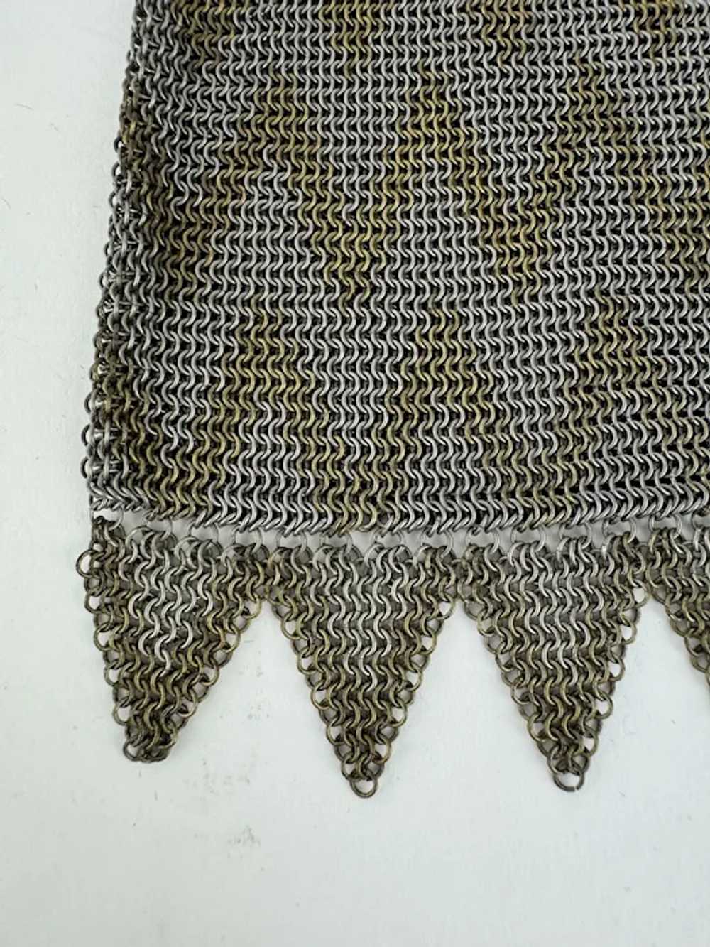 Herringbone Vintage Metal Mesh Bag from late 1800… - image 4