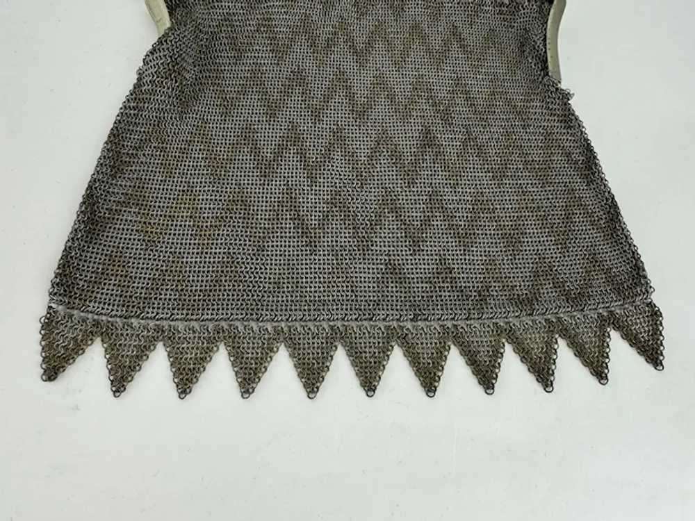 Herringbone Vintage Metal Mesh Bag from late 1800… - image 9