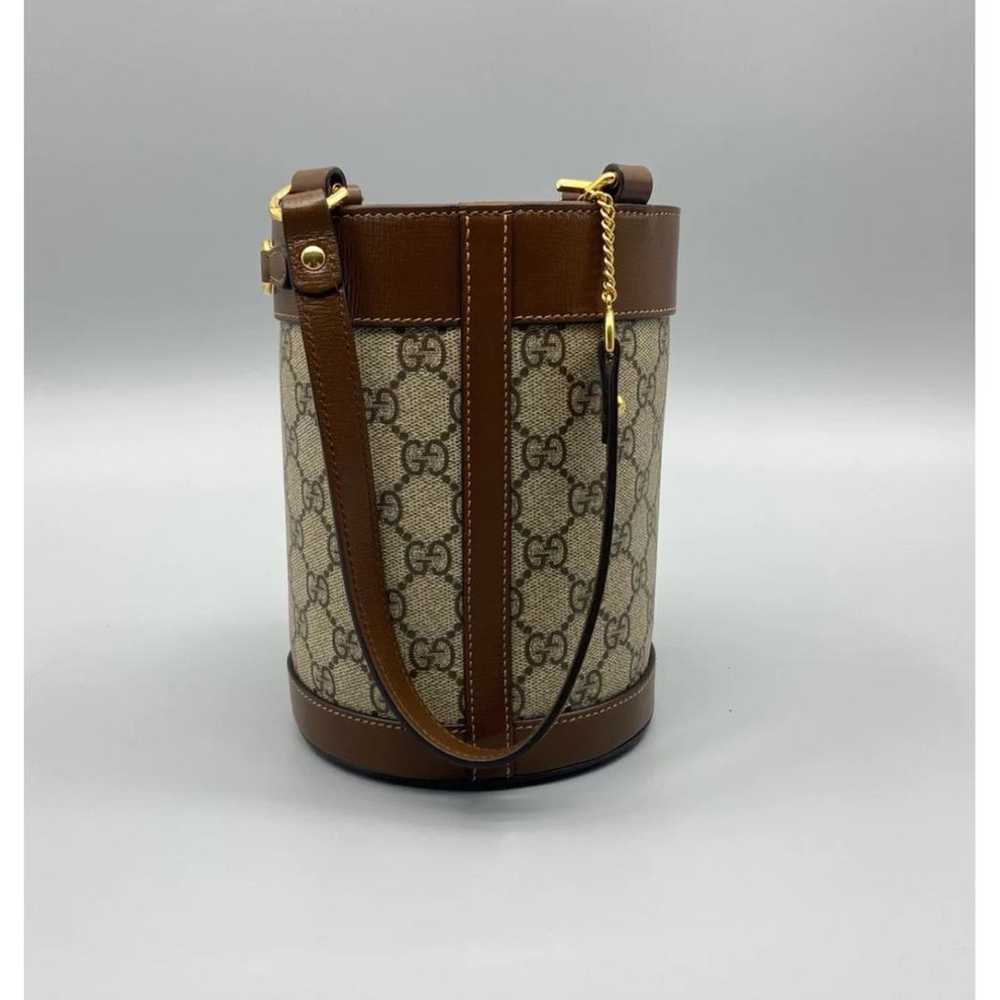 Gucci Horsebit 1955 Bucket cloth handbag - image 8