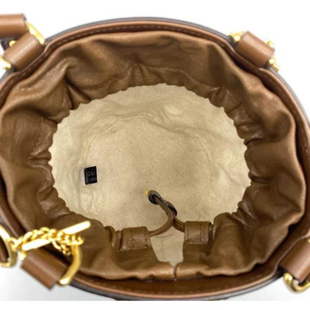 Gucci Horsebit 1955 Bucket cloth handbag - image 9