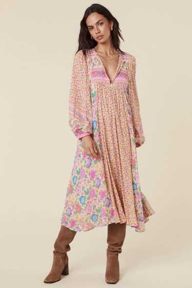 Spell USA Mossy Patchwork Boho Dress