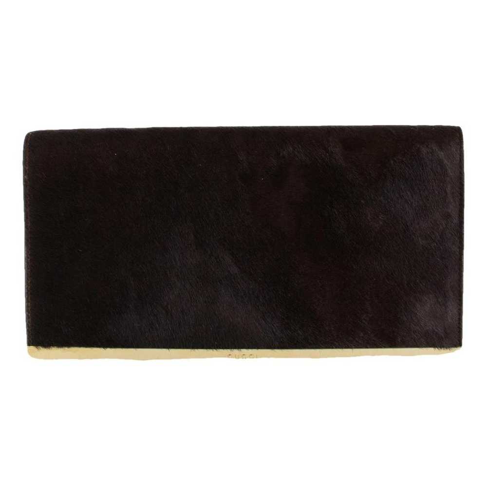 Gucci Pony-style calfskin clutch bag - image 1