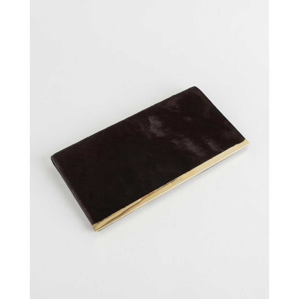 Gucci Pony-style calfskin clutch bag - image 3