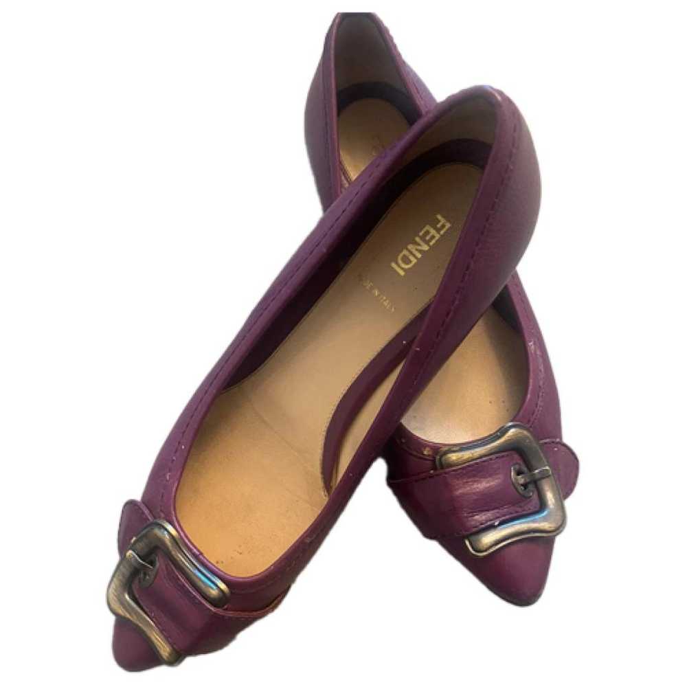 Fendi Leather ballet flats - image 1