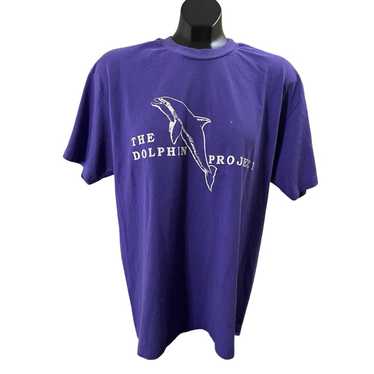 Hanes Vintage The Dolphin Project T-Shirt - Purpl… - image 1