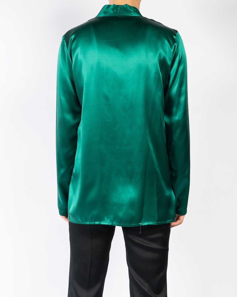 Haider Ackermann SS19 Green Kimono Silk Shirt - image 5