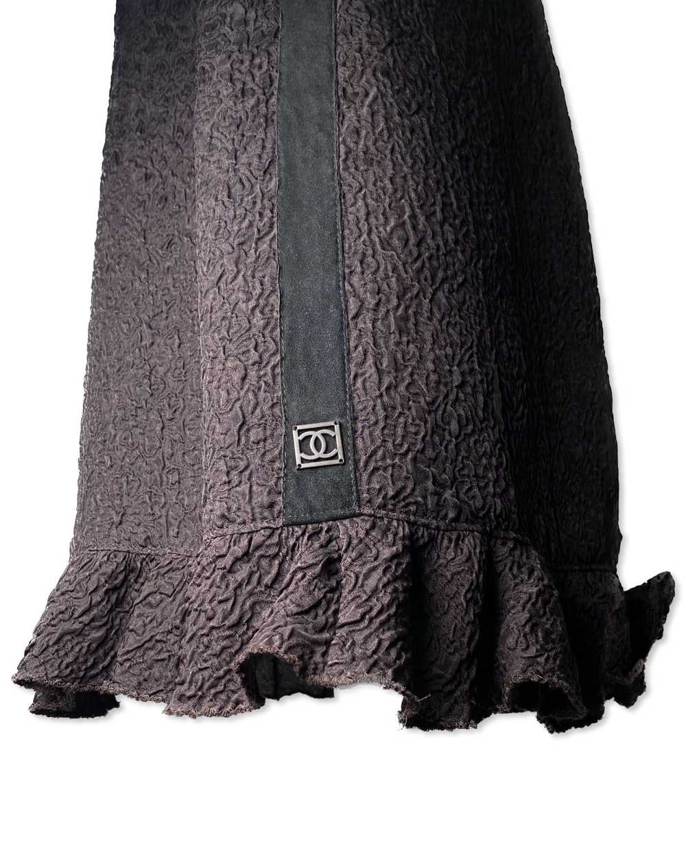 Chanel CHANEL SPRING 2009 DARK BROWN SILK DRESS - image 7