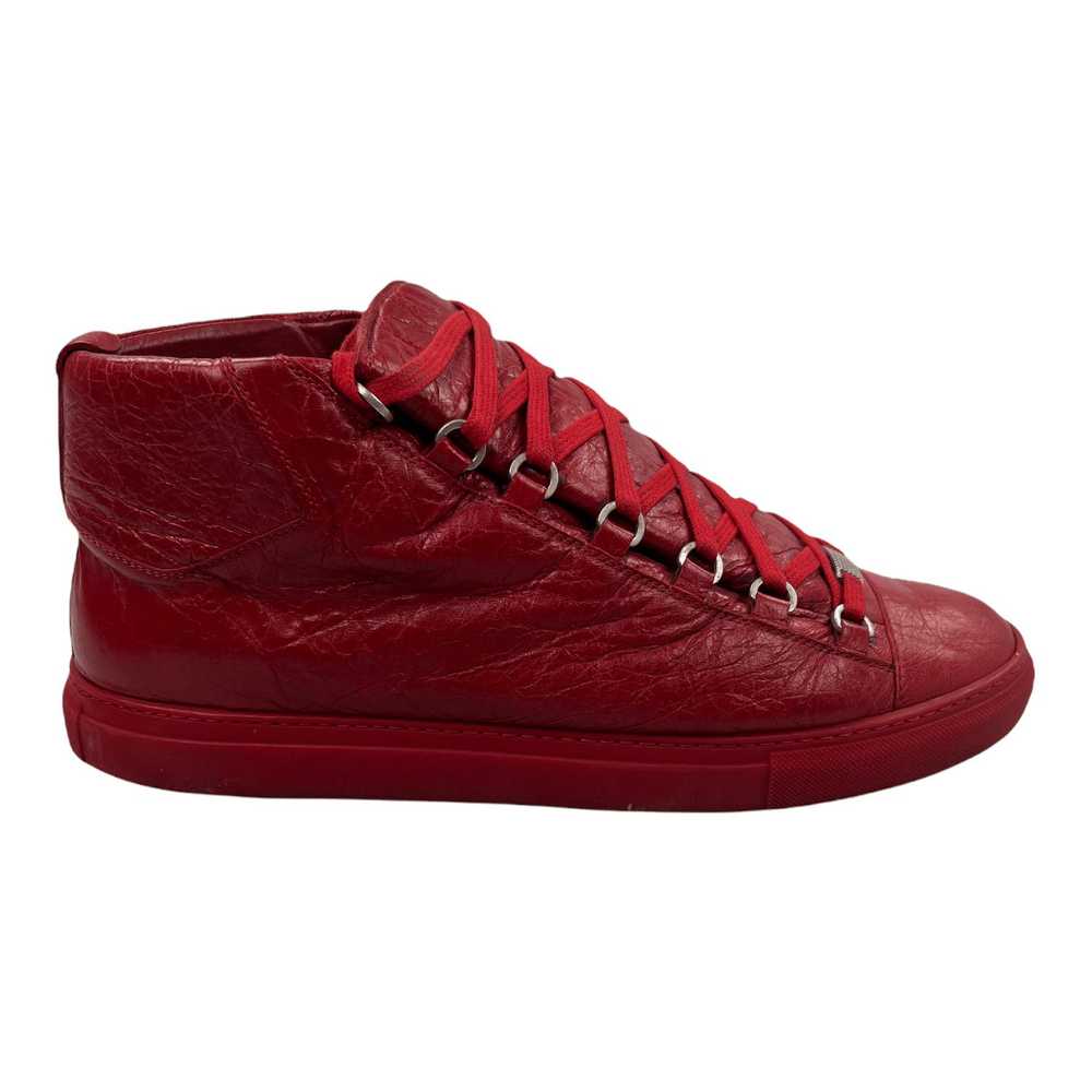 Balenciaga Arena Sneaker High Crackle Leather Red - image 1