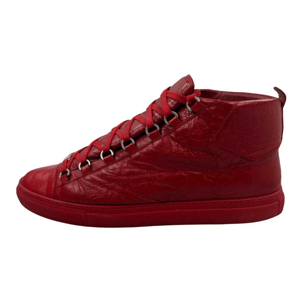 Balenciaga Arena Sneaker High Crackle Leather Red - image 2